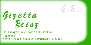 gizella reisz business card